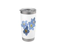 Forget Me Nots Romantic Blue Flowers Stainless Steel Insulated Tumbler