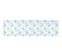 Forget Me Nots Wildflowers Trivet Kitchen Anti Slip Table Runners, Extra Large Plates Mat for Hot Dishes and Pots, 100x30cm Farm Decor DIY