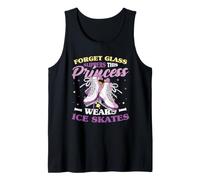 Forget The Glass Slippers This Princess Wears Ice Skates Tank Top
