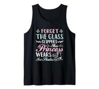Forget The Glass Slippers This Princess Wears Ice Skates Tank Top