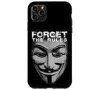 Forget The Rules Hacker Mask Picture From Words Freedom Case for iPhone 11 Pro Max