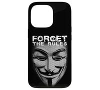 Forget The Rules Hacker Mask Picture From Words Freedom Case for iPhone 13 Pro
