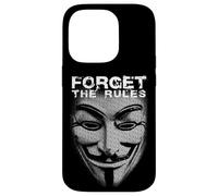 Forget The Rules Hacker Mask Picture From Words Freedom Case for iPhone 14 Pro