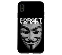 Forget The Rules Hacker Mask Picture From Words Freedom Case for iPhone XS Max