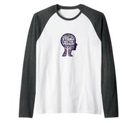 Forget The Stigma Not The Person Mental Health Awareness Raglan Baseball Tee, Men, Dark Heather/White, L