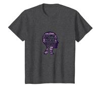 Forget The Stigma Not The Person Mental Health Awareness T-Shirt, Kids, Dark Heather Grey, 2 Years