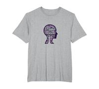 Forget The Stigma Not The Person Mental Health Awareness T-Shirt, Men's Big and Tall, Heather Grey, 5X Tall
