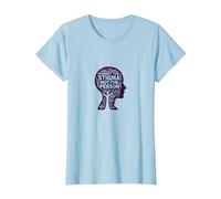 Forget The Stigma Not The Person Mental Health Awareness T-Shirt, Women, Baby Blue, S