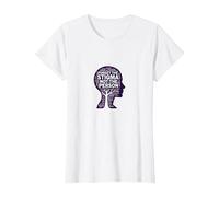 Forget The Stigma Not The Person Mental Health Awareness T-Shirt, Women, White, M