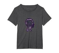 Forget The Stigma Not The Person Mental Health Awareness T-Shirt, Women's Plus, Dark Heather Grey, 4X