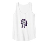 Forget The Stigma Not The Person Mental Health Awareness Tank Top, Women, White, S