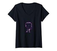 Forget The Stigma Not The Person Mental Health Awareness V-Neck T-Shirt, Women, Black, M