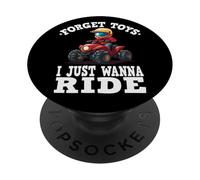 Forget toys i just wanna ride, Kids 4 wheeler PopSockets Adhesive PopGrip