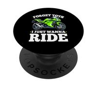 Forget Toys I just wanna Ride Little Rider Dirt Bike PopSockets Adhesive PopGrip