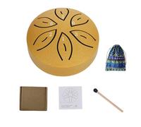 Forget Worry Drum - 3-Inch, 6 Notes, Enchantment Unfolds with This Garden Rain Drum(Gold)