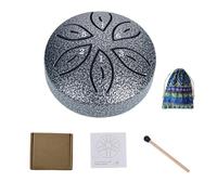 Forget Worry Drum - 3-Inch, 6 Notes, Enchantment Unfolds with This Garden Rain Drum(Silver)