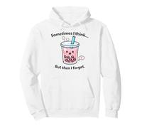 Forgetful Bubble-Tea Meme - Cartoon Kawaii Humor Pullover Hoodie