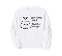 Forgetful Cloud Meme - Cartoon Kawaii Humor Sweatshirt