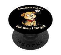 Forgetful Dog Meme - Cartoon Kawaii Humor PopSockets Adhesive PopGrip