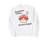 Forgetful Mushroom Meme - Cartoon Kawaii Humor Sweatshirt