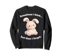 Forgetful Rabbit Meme - Cartoon Kawaii Humor Sweatshirt