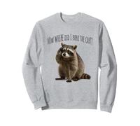 Forgetful Raccoon "Now WHERE Did I Park The Car?" Sweatshirt