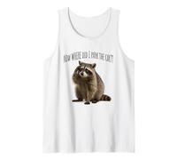 Forgetful Raccoon Now Where Did I Park The Car? Tank Top