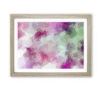 Forgetting Time In Abstract Modern Art Framed Print | A3 Oak Framed Wall Art | Ready to Hang | Abstract Fantasy Picture | Living Room Bedroom Lounge Office