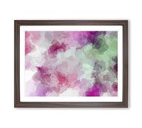 Forgetting Time In Abstract Modern Art Framed Print | A3 Walnut Framed Wall Art | Ready to Hang | Abstract Fantasy Picture | Living Room Bedroom Lounge Office