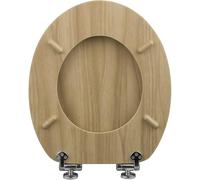 FORGEVIO Bamboo Look-Soft Close Toilet Seat in Natural | Size: 180 cm width x 180 cm drop FORGEVIO Natural 180 cm width x 180 cm drop
