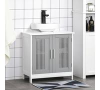 FORGEVIO Bathroom Under Sink Cabinet Vanity Unit with Adjustable in White FORGEVIO White