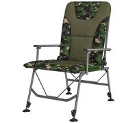FORGEVIO Camping Chair Padded Reclining Folding Chair Mixed brown FORGEVIO Multicolor