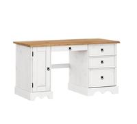 FORGEVIO Computer Desk White Office Dressing Table | Size: 0.6m2 FORGEVIO White 0.6m2