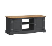 FORGEVIO Corona TV Unit Charcoal 2 Door 1 Shelf M in Dark Grey FORGEVIO Dark Grey