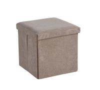 FORGEVIO Folding Chest Corduroy Grey Fabric Solid Space Square Box FORGEVIO Grey