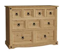FORGEVIO Merchant Drawer Chest Storage Cabinet in Natural | Size: 0.6m2 FORGEVIO Natural 0.6m2