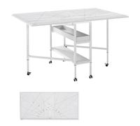 FORGEVIO Table Foldable Craft With Grid in White | Size: 0.6m2 FORGEVIO White 0.6m2