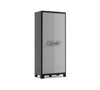 FORGEVIO Tall Water Resistant Outdoor Storage Cabinet in Grey | Size: 0.6m2 FORGEVIO Grey 0.6m2