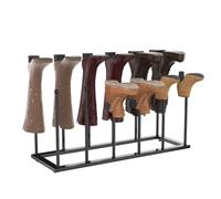 FORGEVIO Wellington Boot Rack 6 Pairs Two-Tier Boot Stand in Black | Size: 0.6m2 FORGEVIO Black 0.6m2