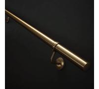 Forgeworks Antique Brass Premium Easy Install Indoor Stair Handrail Kit 3.6 m in Bronze Forgeworks Bronze