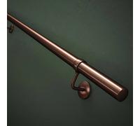 Forgeworks Antique Copper Premium Easy Install Indoor Stair Handrail Kit 1.2m Forgeworks Copper