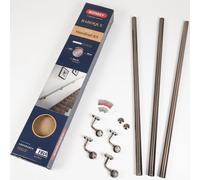 Forgeworks Antique Copper Premium Easy Install Indoor Stair Handrail Kit 3.6 m in Bronze Forgeworks Bronze