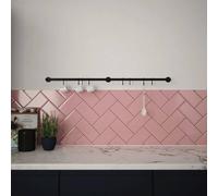 Forgeworks Antique Copper Sliding 'S' Hooks Kitchen Utensil Rail Kit 100cm Forgeworks Copper