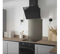 Forgeworks Gunmetal Stainless Steel - Self Adhesive - Metal Kitchen Splashback 600mm X 750mm X 0.9mm