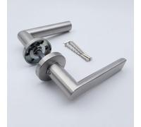Forgeworks Java - Stainless Steel Satin Steel Finish - Internal Door Handle & Fixings - 10 Year Guarantee