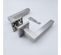 Forgeworks Kota - Stainless Steel Satin Steel Finish - Internal Door Handle & Fixings - 10 Year Guarantee