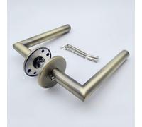 Forgeworks Manado - Stainless Steel Antique Brass Finish - Internal Door Handle & Fixings - 10 Year Guarantee