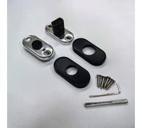 Forgeworks Matt Black Finish Contemporary Modern Slim Frame Bathroom Turn Lock Forgeworks Black