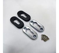 Forgeworks Matt Black Slim Door Escutcheon - With Screws - 10 Year Guarantee
