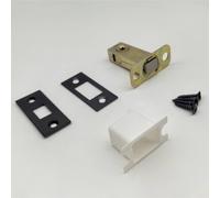 Forgeworks Matt Black Stylish Modern Extra Short Thin Frame Bathroom Bolt 40mm Forgeworks Black